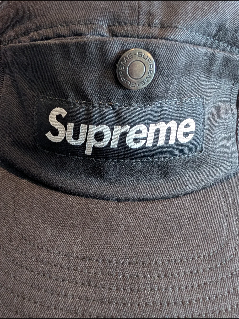 Supreme Snap Button Pocket Camp Cap